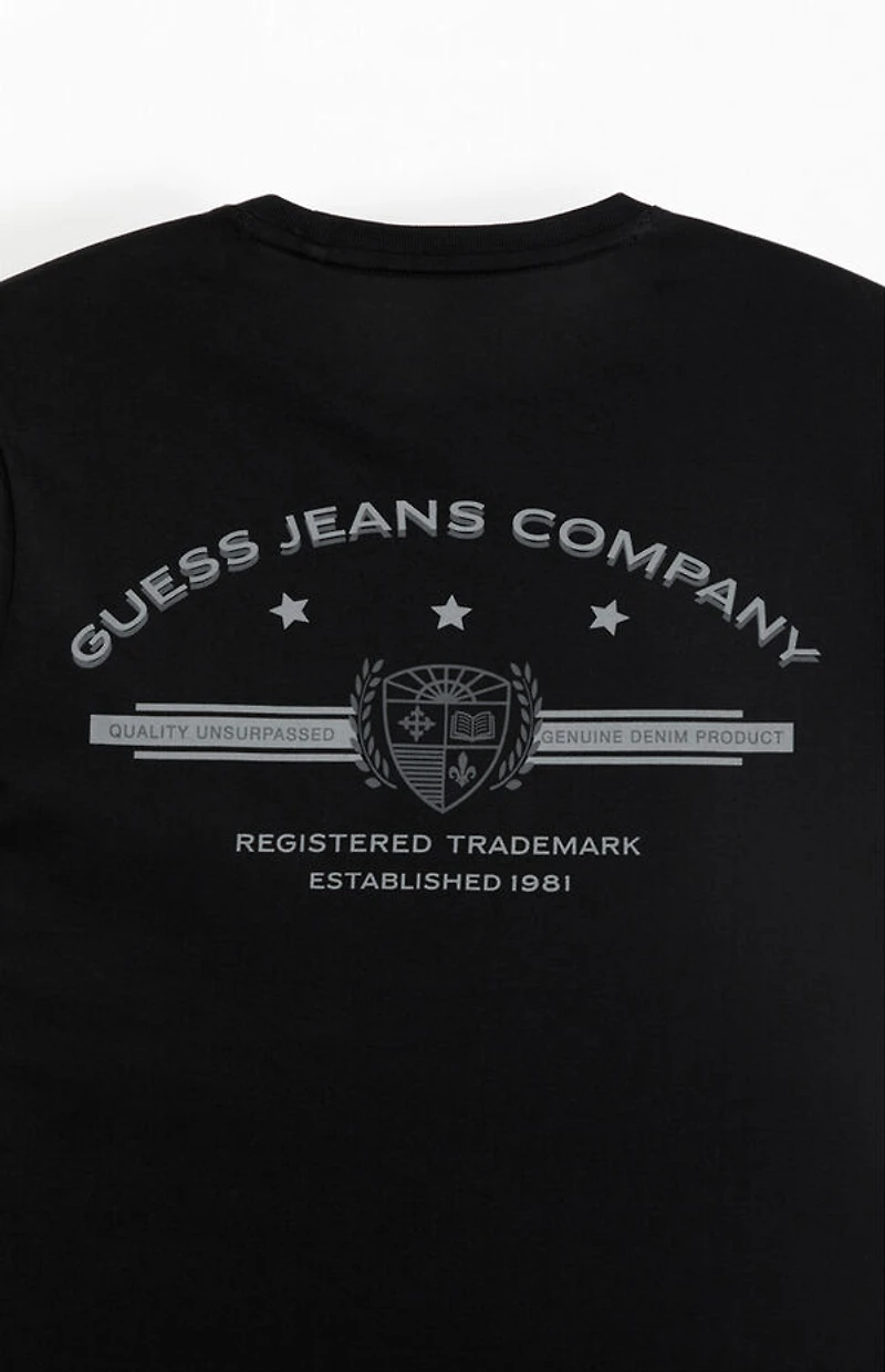 Guess Jeans Black Slim Fit Logo T-Shirt