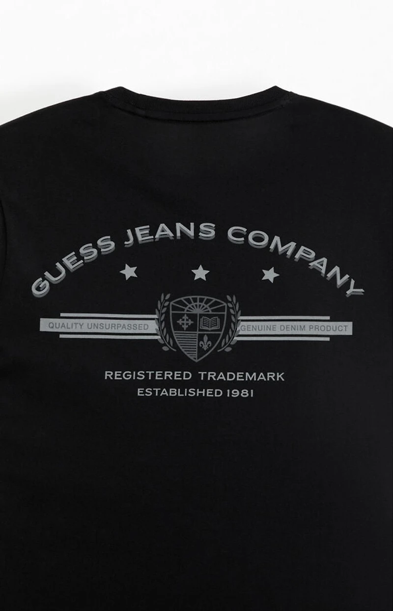 Guess Jeans Black Slim Fit Logo T-Shirt