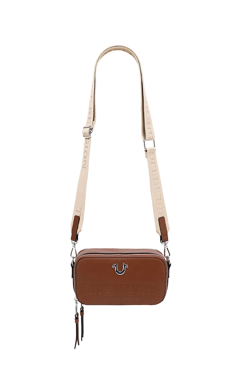 True Religion Double Zip Horseshoe Camera Bag