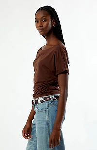 Your Favorite Allie Off-The-Shoulder Cinched Top