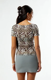 Third Charm Belted Micro Mini Skort