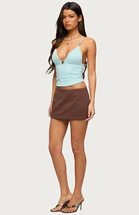 Edikted Alitah Bead Textured Tank Top