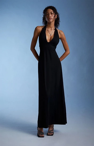Third Charm Alexa Halter Midi Dress