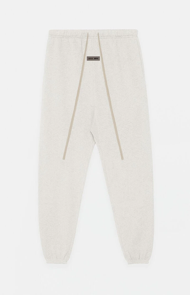 Fear of God ESSENTIALS Heather Oatmeal Classic Fleece Sweatpants