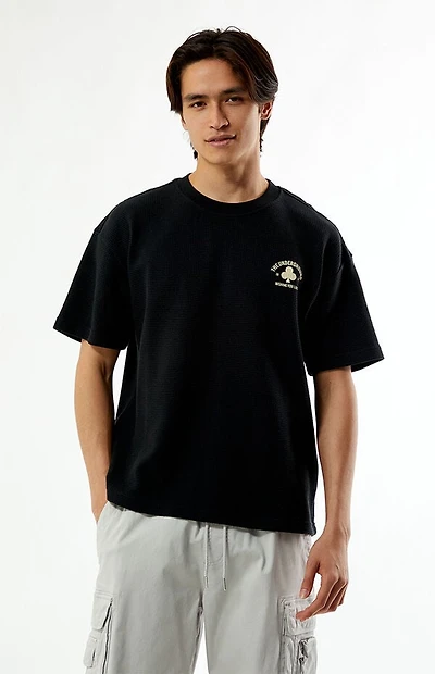 Pacsun Black Clove Waffle Knit Oversized T-Shirt