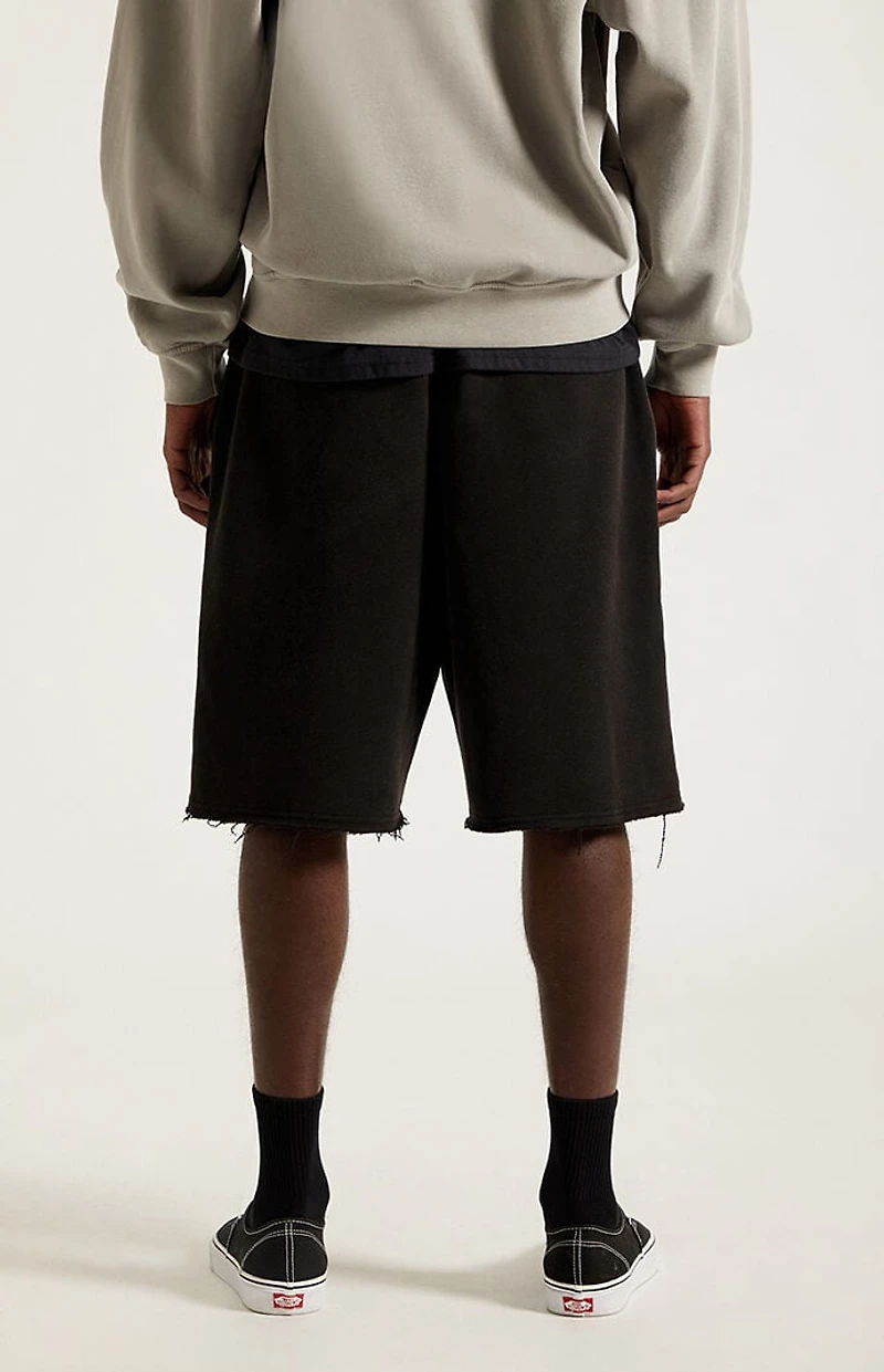 UNKNOWN NY Raw Applique Baggy Sweat Shorts