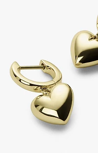 Ana Luisa Jessica Puffed Heart Hoop Earrings