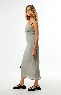 Your Favorite Plaid Bustier Midi Dress