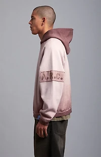 A.R.C. Taupe Rose Vintage Wash Heavyweight Oversized Fleece Hoodie
