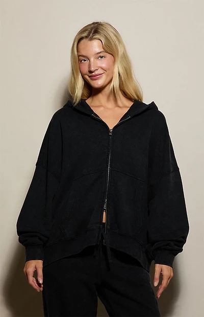 Pacsun Weekend Fleece Zip Up Hoodie