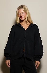 Pacsun Weekend Fleece Zip Up Hoodie