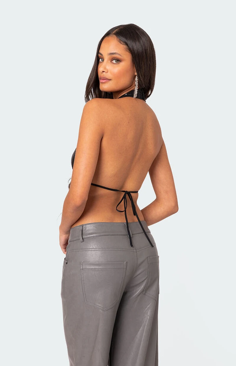 Edikted Draped Open Back Top