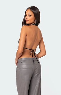 Edikted Draped Open Back Top