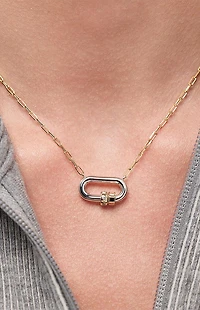 Ana Luisa Cyrus Silver Pendant Necklace