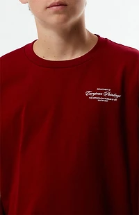 The Met x Pacsun Kids Burgundy Curatorial T-Shirt