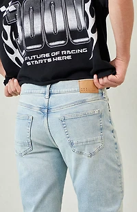 Pacsun Cade Straight Jeans Stretch Light Blue