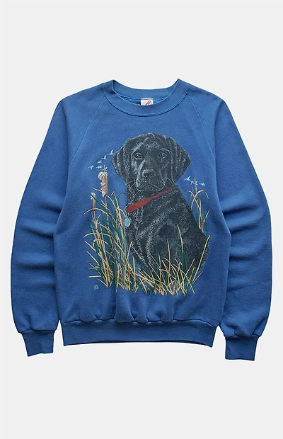 PS VINTAGE '90s Black Lab Crew Neck Sweatshirt