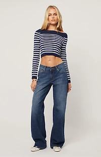 ABRAND 99 Paige Low Rise Wide Leg Baggy Jeans