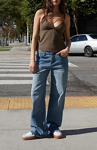 John Galt Brown Tiffany Tank Top