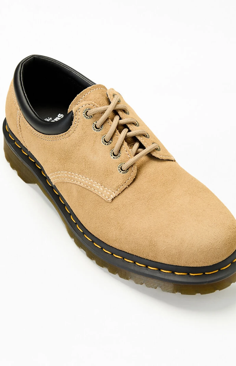 Dr Martens 8053 Tan Waxy Suede Shoes
