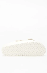 Birkenstock Women's Arizona Essentials Slide Sandal Eggshell