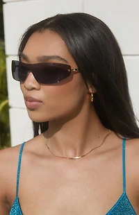 Pacsun Romy Metal Shield Sunglasses