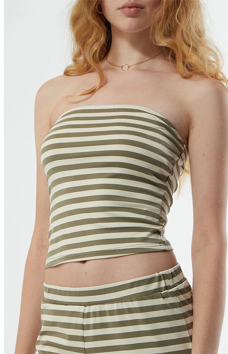 Your Favorite Lila Striped Tube Top