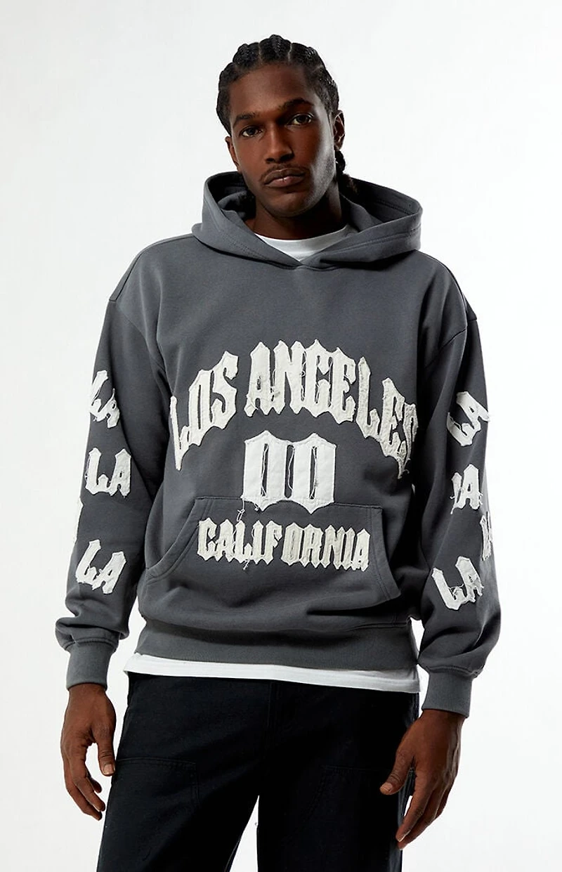 Pacsun Los Angeles Raw Applique Hoodie