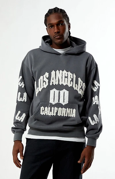 Pacsun Los Angeles Raw Applique Hoodie