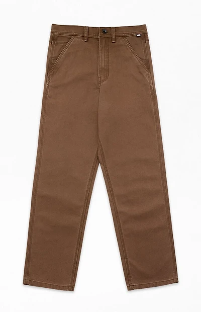 Vans Kids Brown Chore Pigment Dye Loose Pants