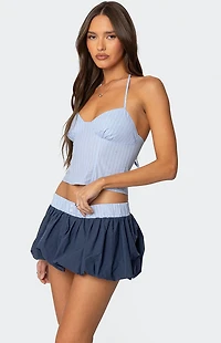 Edikted Janey Striped Halter Corset