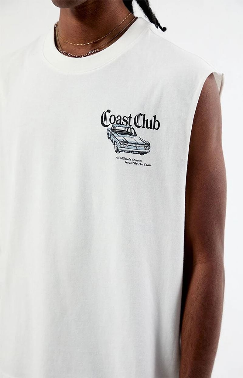 Pacsun Coast Club Cut Off Muscle T-Shirt