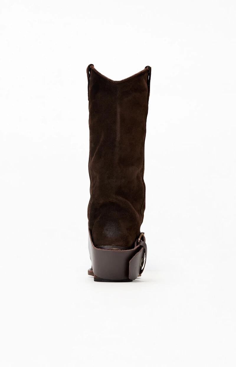 Steve Madden Women's Ashwood Brown Suede Boots