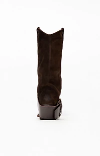 Steve Madden Women's Ashwood Brown Suede Boots