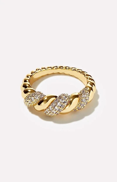 Ana Luisa Rope Pave Ring