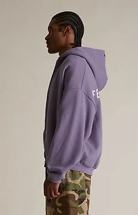 Fear of God ESSENTIALS Lavender Heavy Fleece Full Zip Hoodie