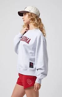 WILD COLLECTIVE x Pacsun University of Oklahoma Applique Crew Neck Oversized Sweatshirt