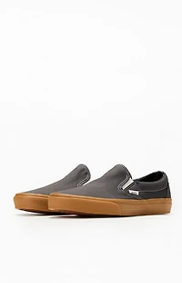 Vans Faded Black Gum Sole Classic Slip-On Shoes