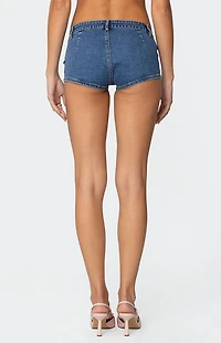 Edikted Bryan Denim Micro Shorts