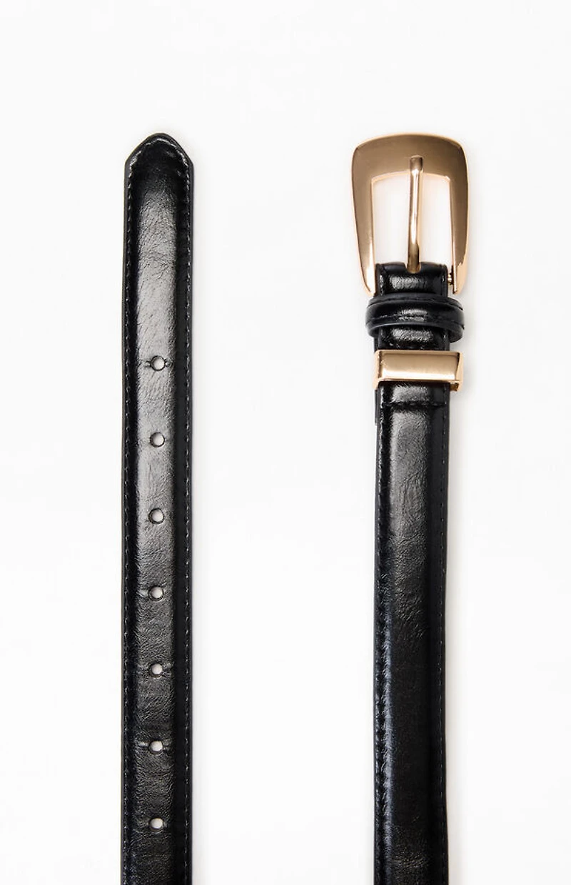 Pacsun Black Faux Leather Essential Belt