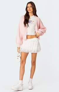 Edikted Adeena Layered Ruffle Mini Skirt