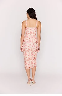 MINKPINK Camille Mesh Bustier Midi Dress