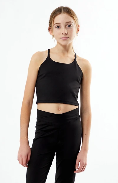 PAC 1980 Kids WHISPER Active Black Tank Top