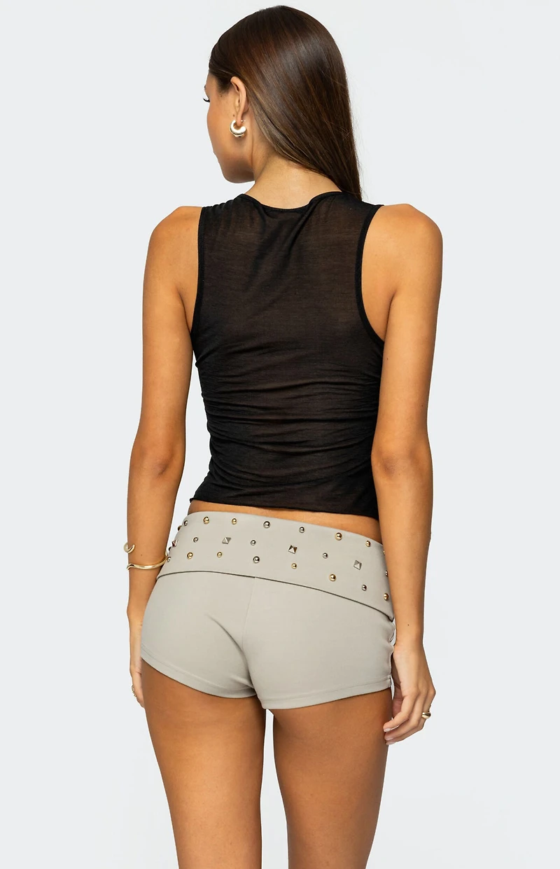 Edikted Erica Sheer Gathered Top