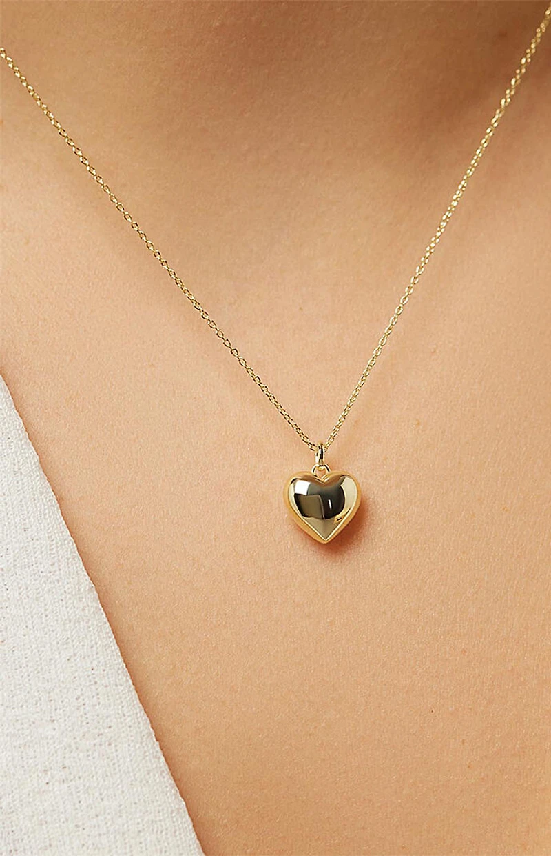 Ana Luisa Lev Small Gold Heart Necklace
