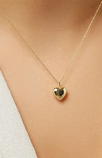 Ana Luisa Lev Small Gold Heart Necklace
