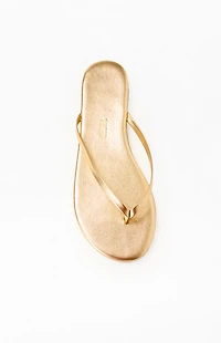 TKEES Women's Gold Metallics Sandals