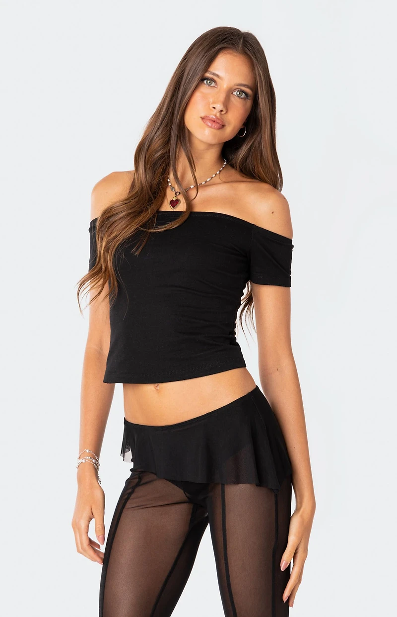 Edikted Trixie Off Shoulder Top