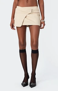 Edikted Belted Mini Wrap Skirt