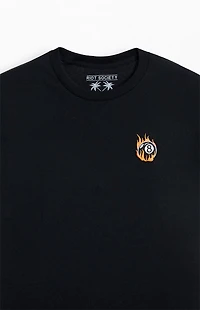 Riot Society Flame 8 Ball Embroidered T-Shirt